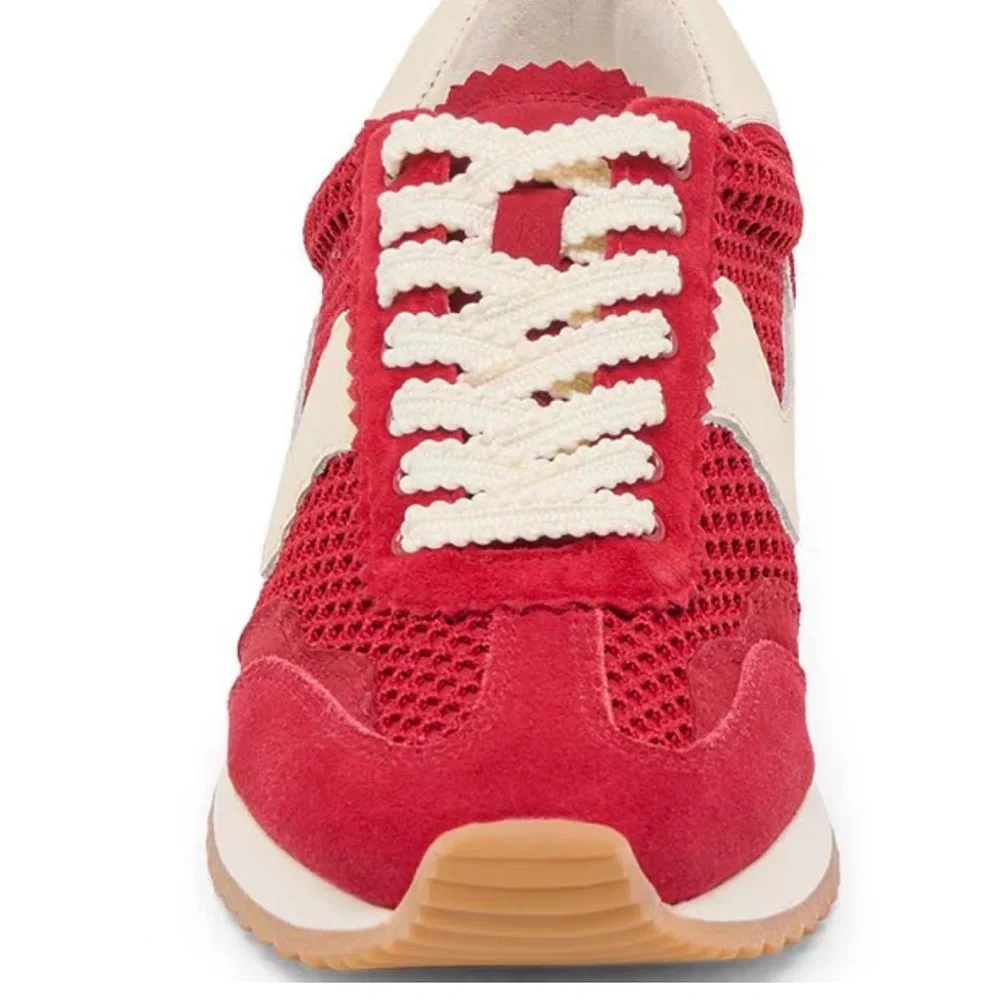 Dolce Vita Scarlet and Ivory Sneakers - Picture 4 of 7